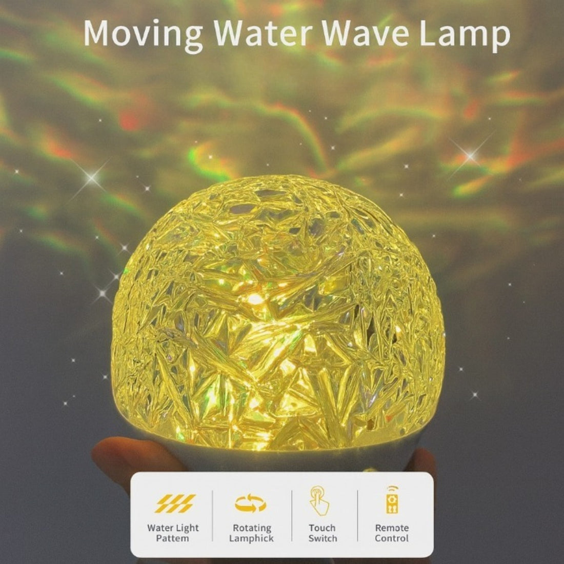 Ocean Wave Light Projector | Cozy Room Nightlight 10078554554707-1