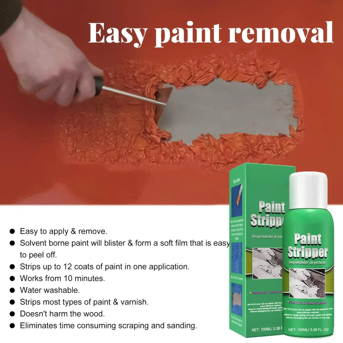 Electric Paint Stripping Tool For Surface Cleaning Restoration Projects 9312654295366-1