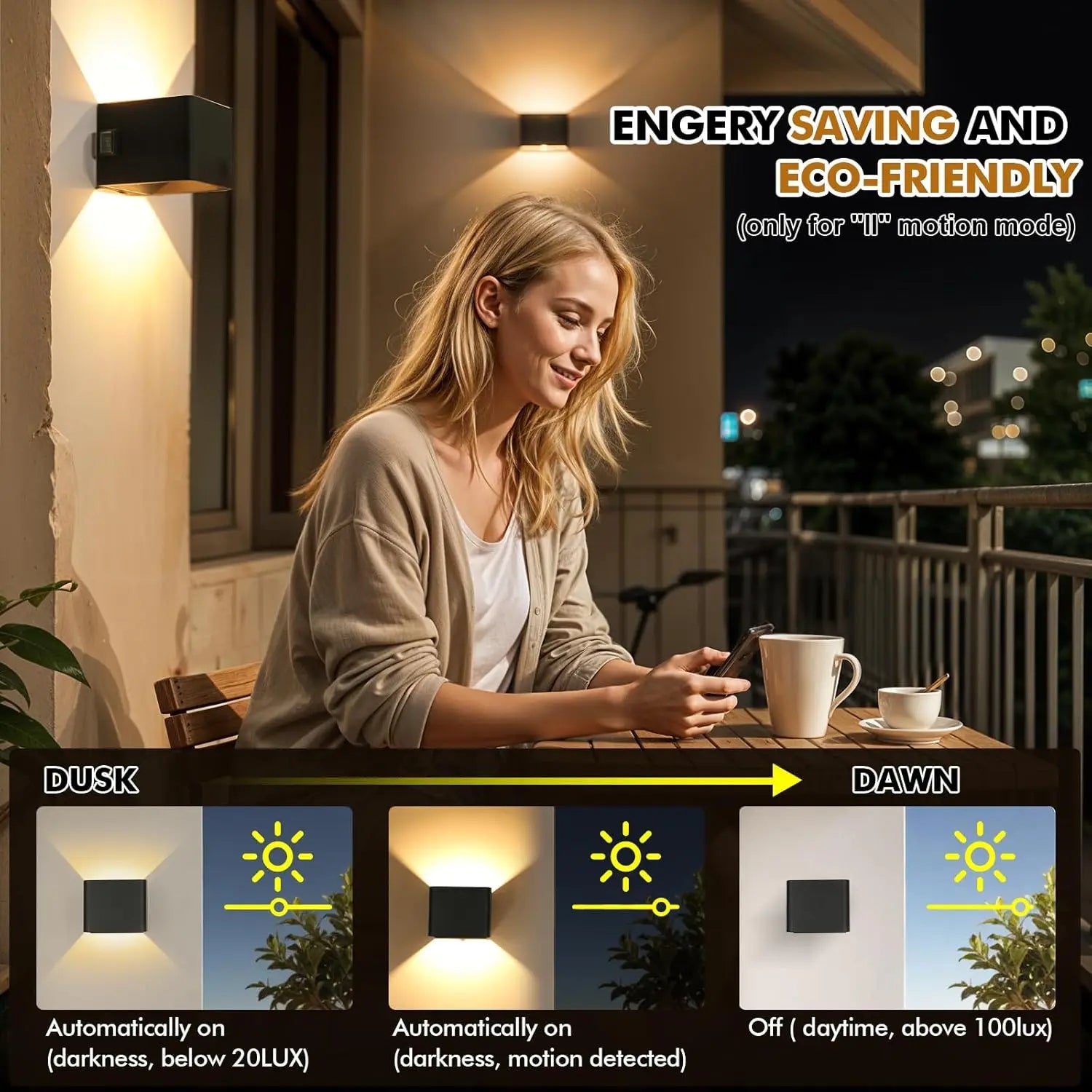 Wireless Rechargeable Wall Lamp - Adjustable Up & Down Light, USB Powered for Home Decor & Cozy Ambiance 9950225989953-1