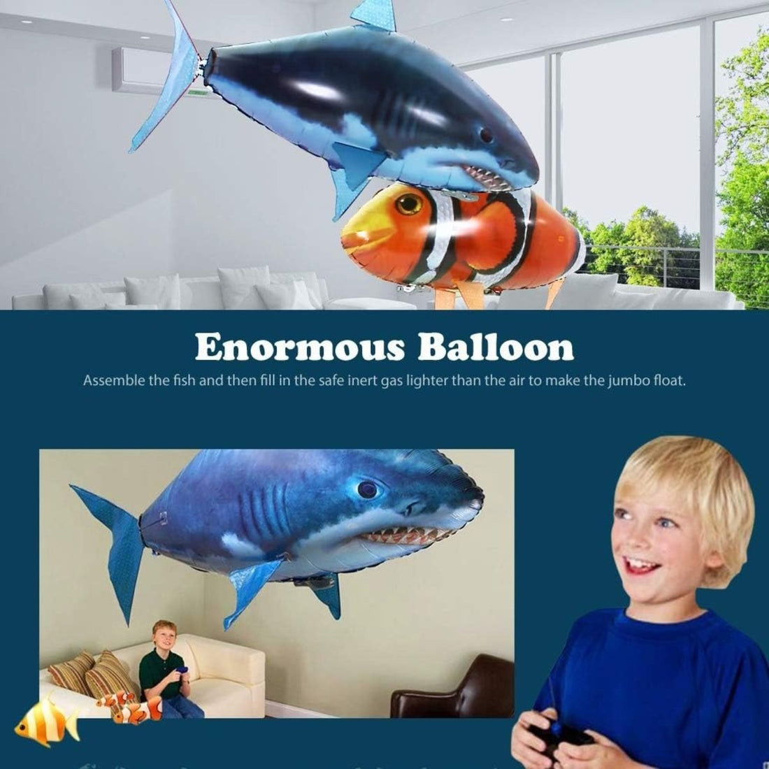 Remote Control Electric Flying Fish 6851983376484-1
