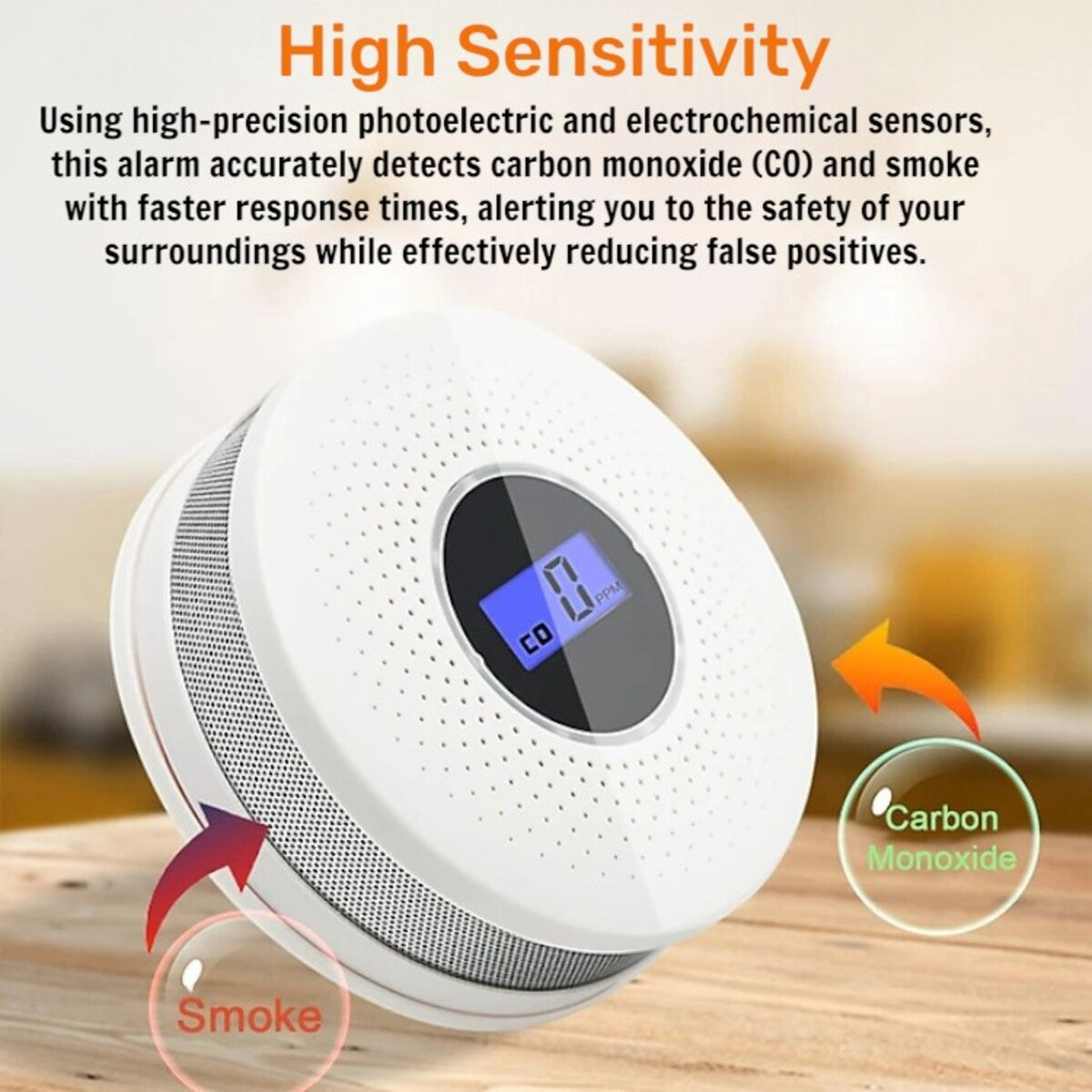 SafeAlert 2-in-1 Smoke & Carbon Monoxide Detector – Maximum Home Protection SH1751817214987860882