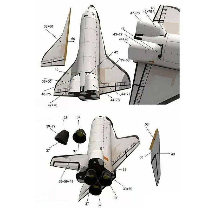 Space Shuttle Model For Enthusiasts And Collectors 12Y+ 6851966074980-1