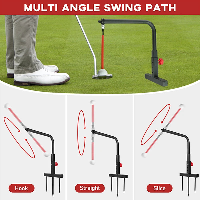 Golf Swing Trainer Adjustable Practice Aid Improve Posture Grip Accuracy 14886679413062-1