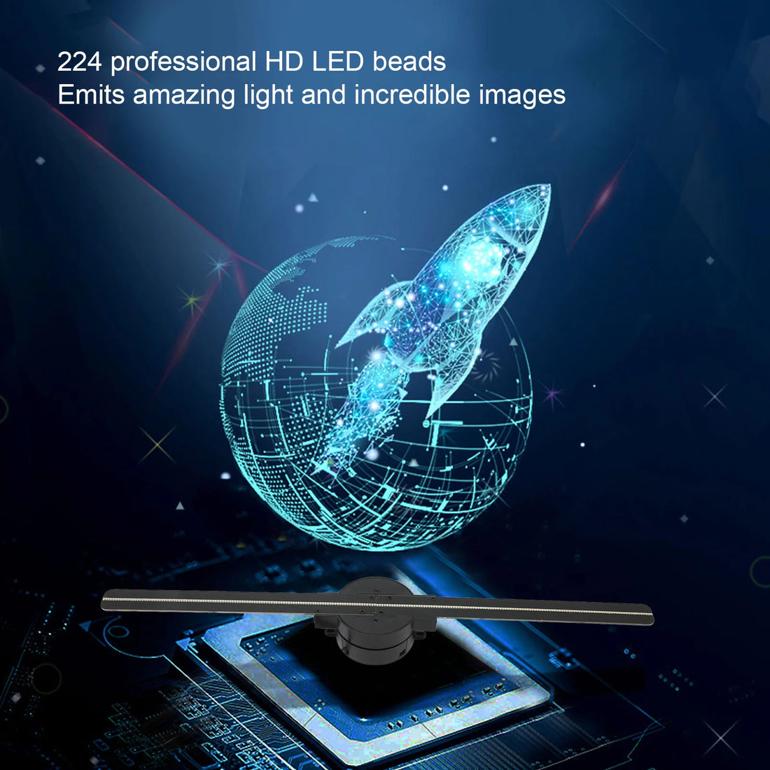 3D Hologram LED Fan Projector for Dynamic Visual Advertising Displays 8523222417539-1