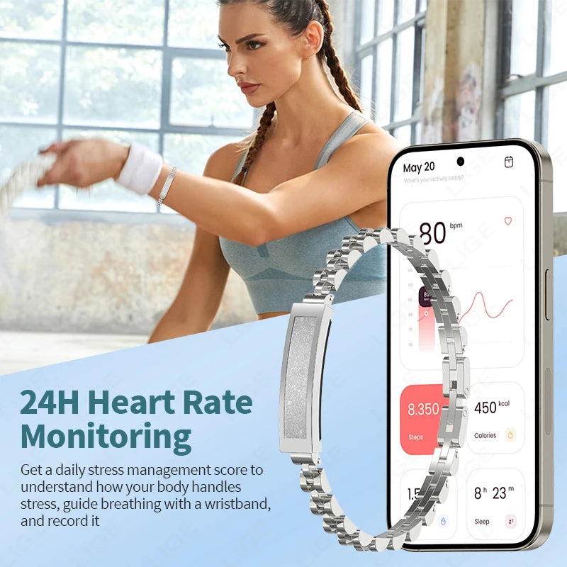 Smart Bracelet for Women – Stylish Bluetooth Activity Tracker with Sports Modes & App Notifications 8520234959046-1