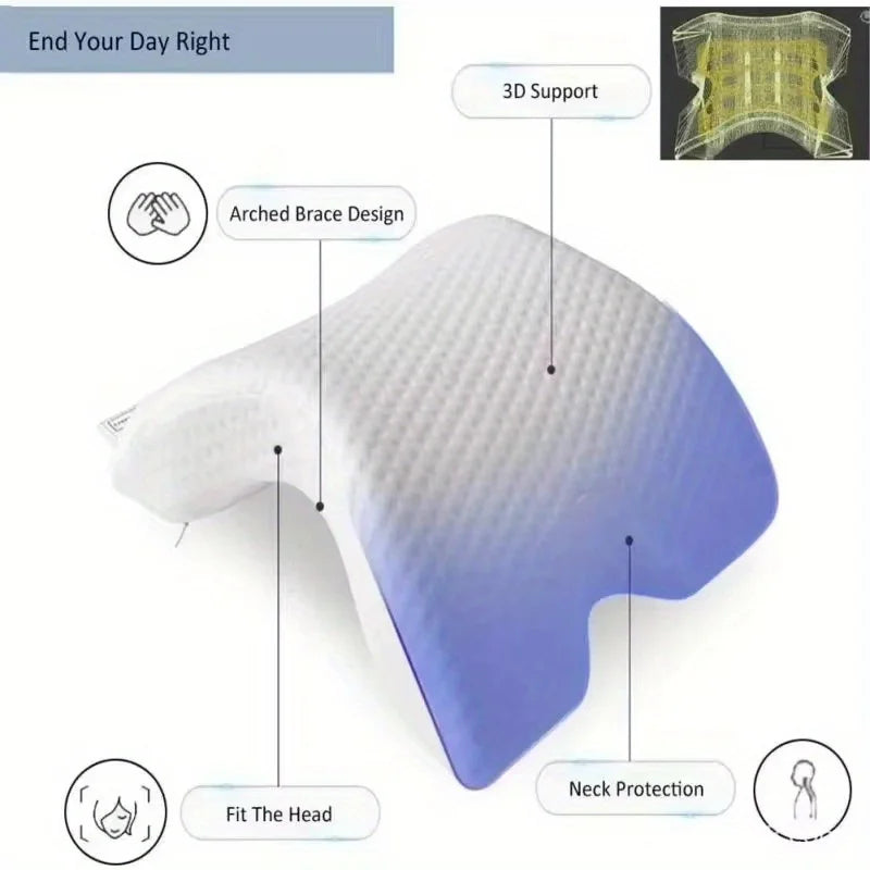 Couples Preferred Memory Pillow - U-shaped Bending Pillow, Slow Rebound Arch Nap 2498529755194-1