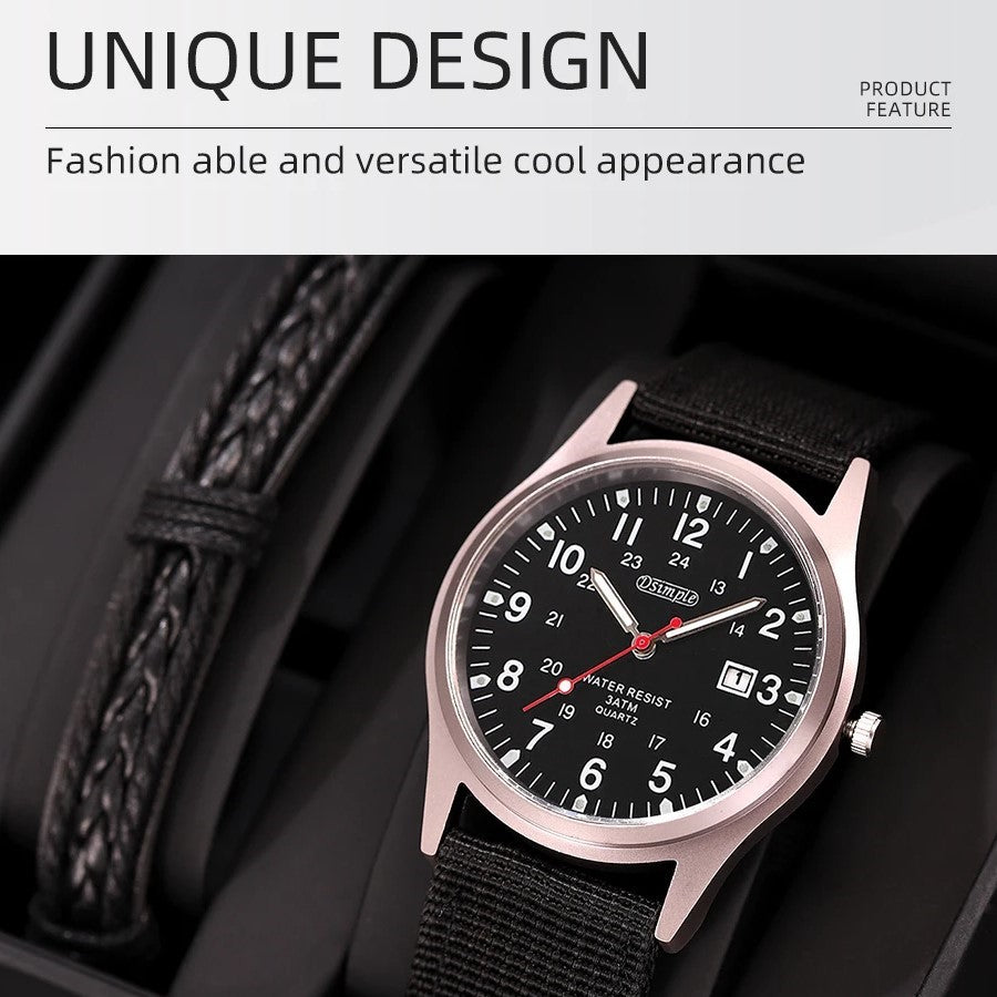 Luminous Military Wristwatch with Tactical Features - Waterproof, Shock Resistant 9902979318081-1
