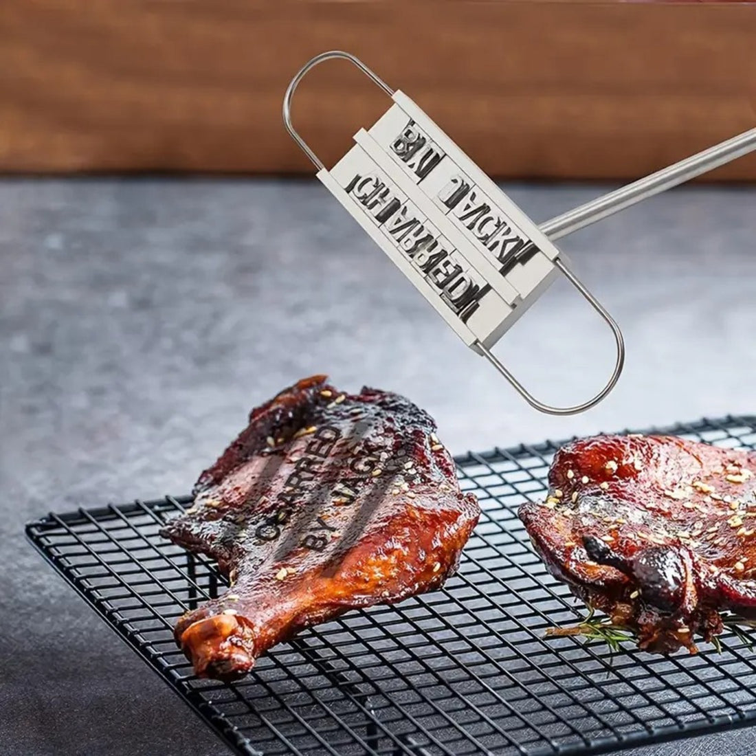 Custom BBQ Branding Iron – Personalized Grill Master Tool 7580705325299-1