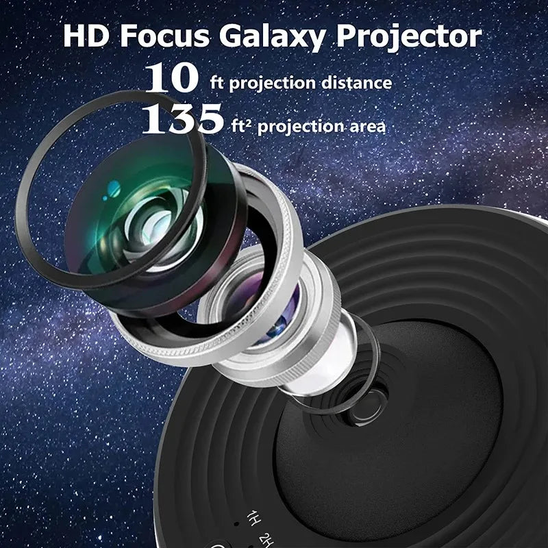 360° Night Light Galaxy Projector – Stunning Rotating Starry Sky Display 9479138279766-1