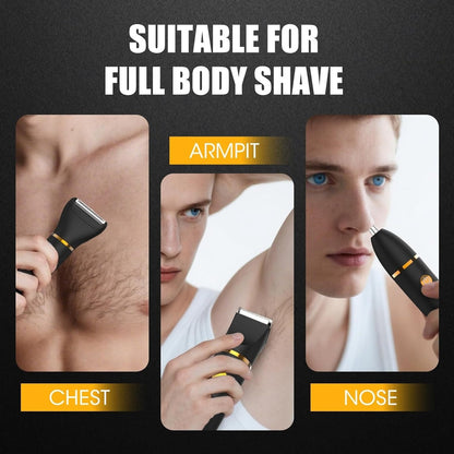 3 in 1 Waterproof Body Groin Trimmer for Men 10667563811150-1