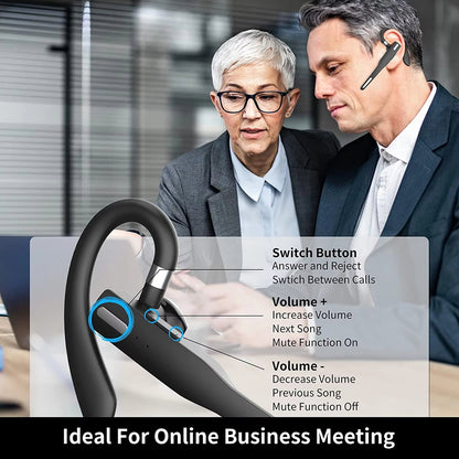 Trucker Dual Mic Wireless Bluetooth 5.1 Noise Cancelling Headset – Clear, Hands-Free Communication SH1751817214987860914