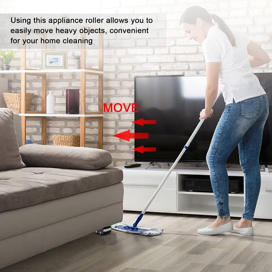 Adjustable Appliance Roller Heavy Duty Movable Base Furniture Stand 14814324326726-1