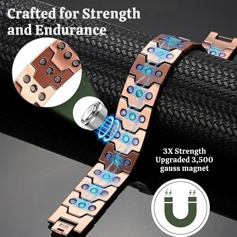 Pure Copper Magnetic Therapy Bracelet For Men'S Health 12044082315582-1