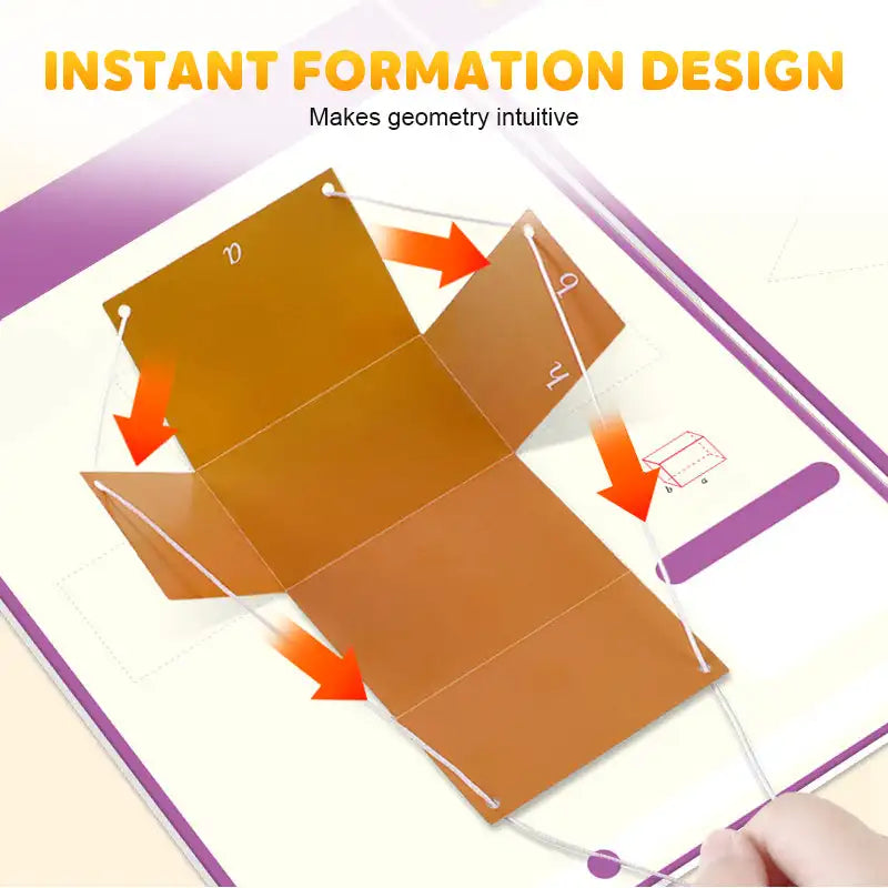 Brilliant Geometry Textbook For Children - Pull String 3d Geometry Learning Book Stereoscopic 5858306560624-V2