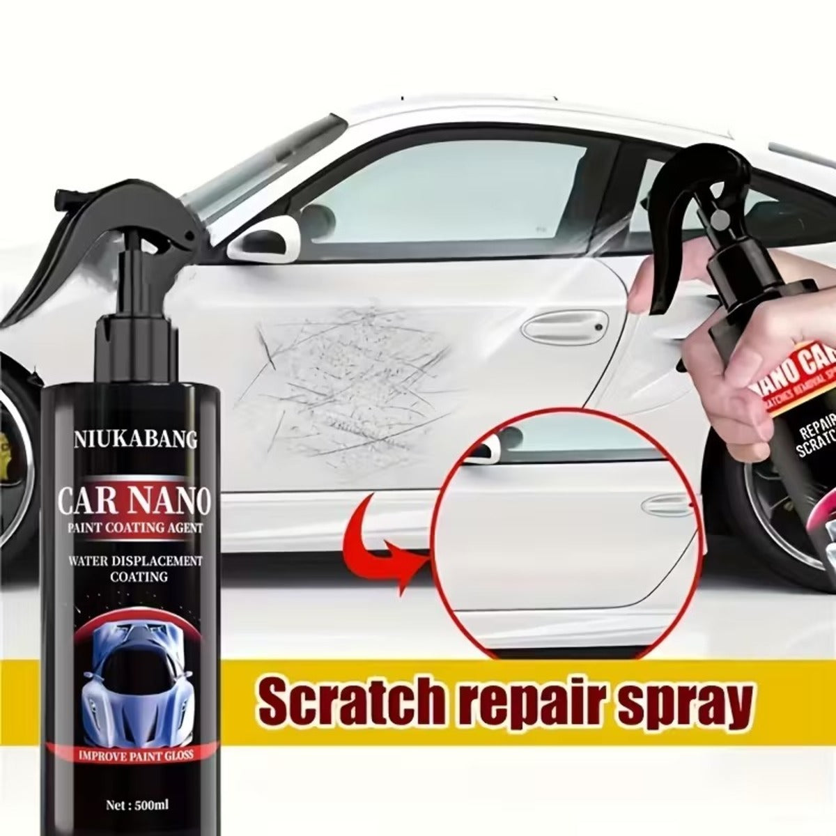 Nano Car Scratch Remover Restores Paintwork Fast For Clean Smooth Finish (120ml) 14814286414150-1