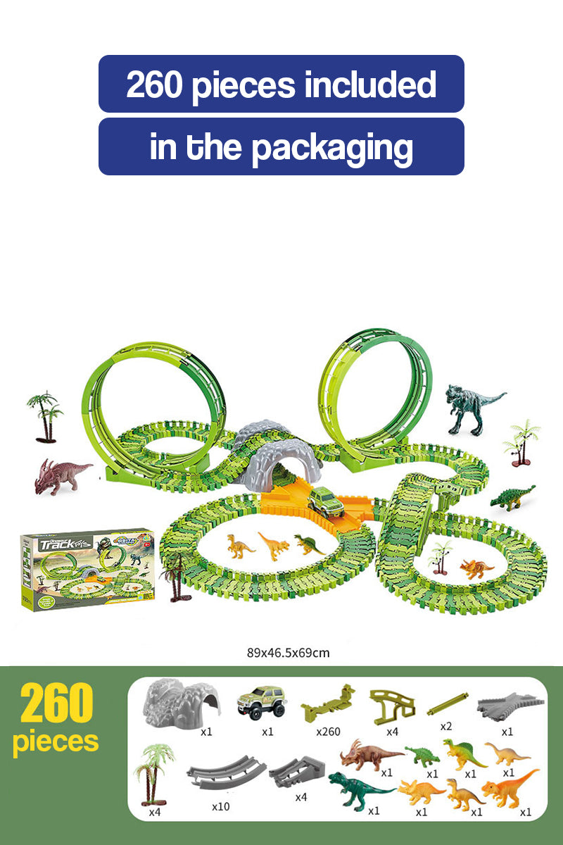 Dinosaur Adventure Roller Coaster Set