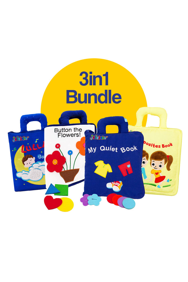 Quiet Books Interactive Learning Bundle (3-Piece Set)