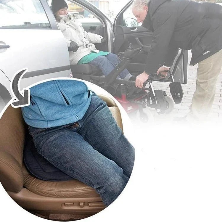 Rotating Seat Cushion - 360° Rotating Seat Cushion Pivot Disc Pad For Elderly, Swivel Car Seat Chair Assist To Turning Easily From Car To Wheelchair