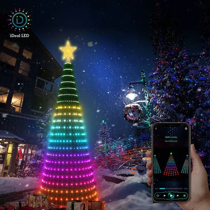 Outdoor Christmas Tree Star String Lights 400 Led 8750420066598-1