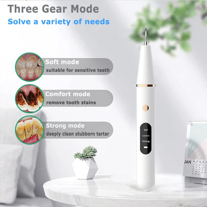 Easy Home Ultrasonic Calculus Remover Dental Scaler 8142383448264-al