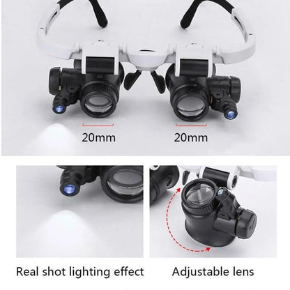 8x - 23x LED Illuminated Precision Magnifier with Adjustable Brightness - Ideal for Reading, Hobbies & Detailed Work 9902980104513-1
