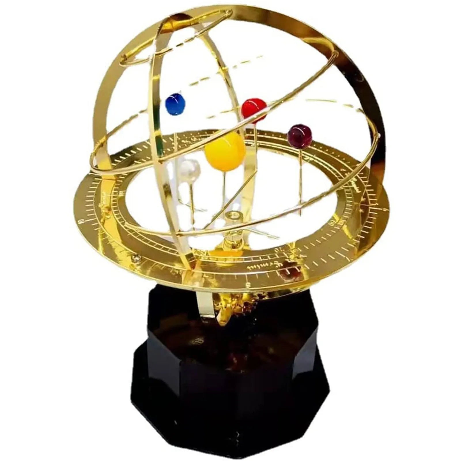Solar System Model - Retro Planet Metal Model Kit, Science Art Decoration Indoor Table Ornament 15146749722950-1