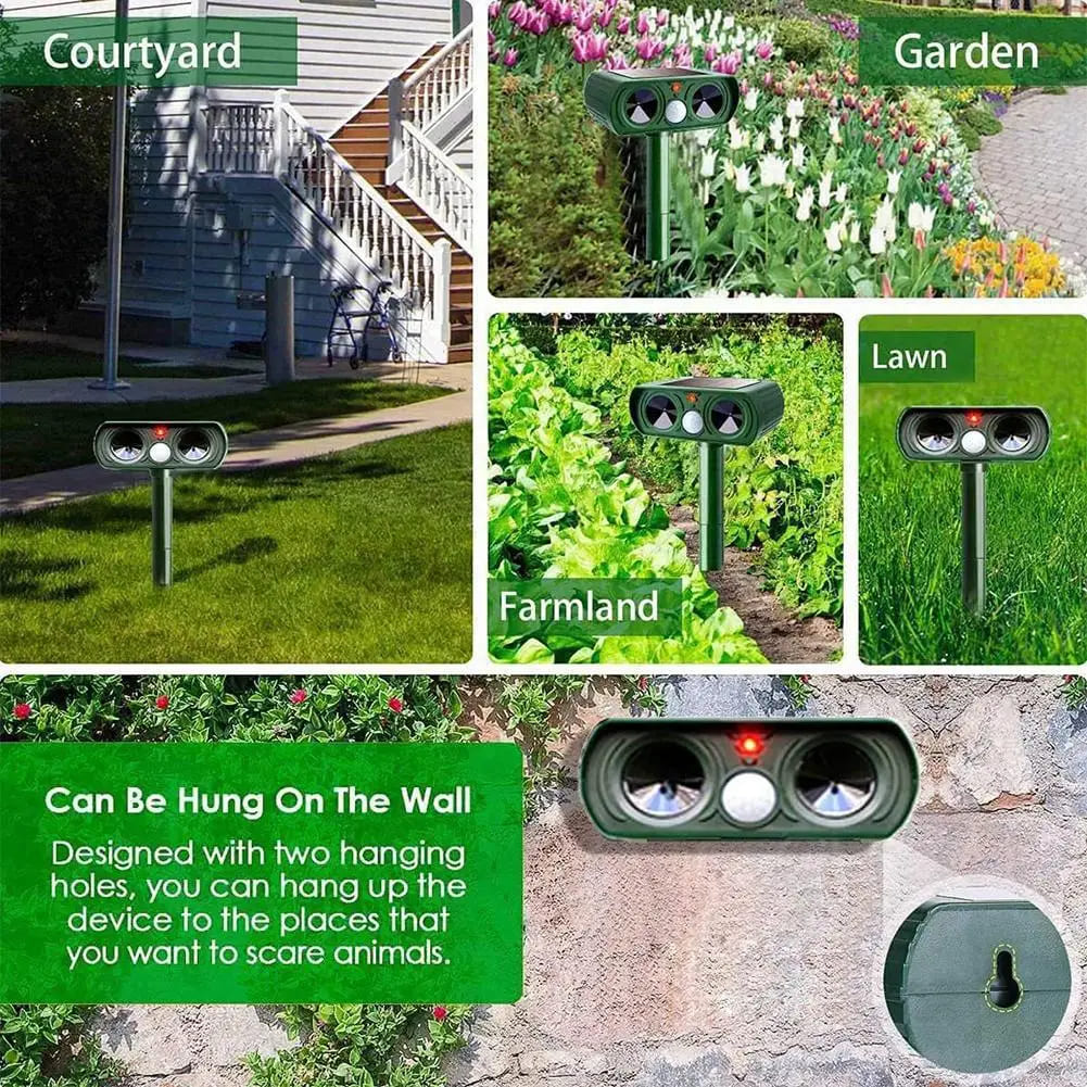 Ultrasonic Deer Repellent – Humane Pest & Animal Deterrent for Gardens SH1751817214987860919