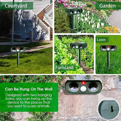 Ultrasonic Deer Repellent – Humane Pest & Animal Deterrent for Gardens SH1751817214987860919
