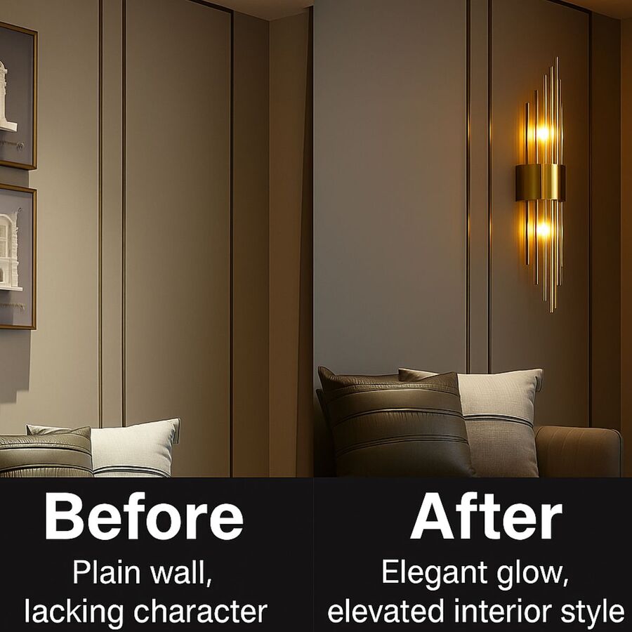 Luxuria Designer Wall Light for Bedroom – Sophisticated & Warm Atmosphere SH1751817214987861000
