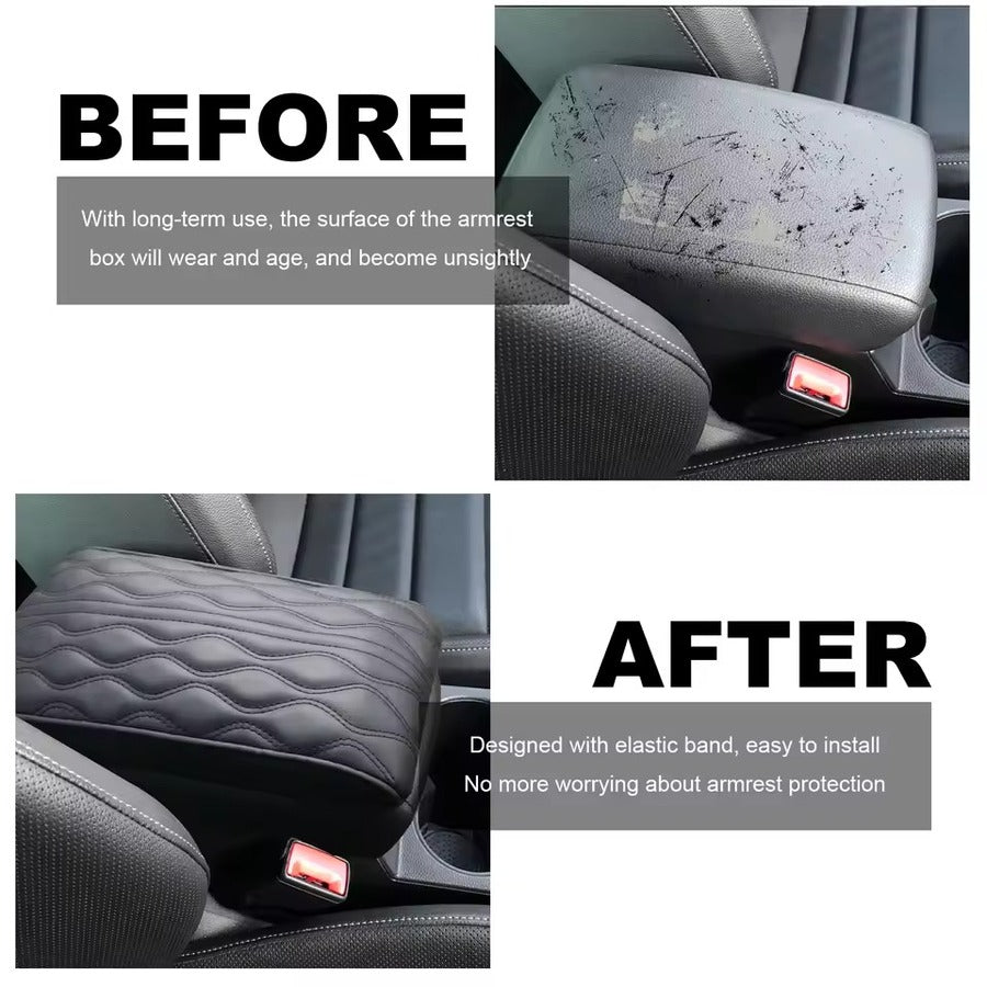Leather Car Armrest Pad Adds Comfort and Protects From Wear 14814271766854-1
