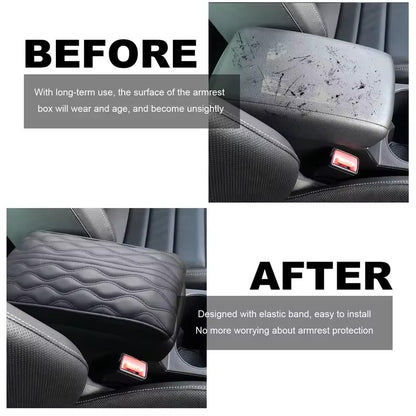 Leather Car Armrest Pad Adds Comfort and Protects From Wear 14814271766854-1