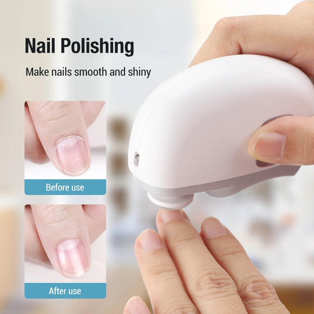 Electric Fingernail and Toenail Clippers - 2-Speed Trimming, Filing & Polishing 1005006584029835-al