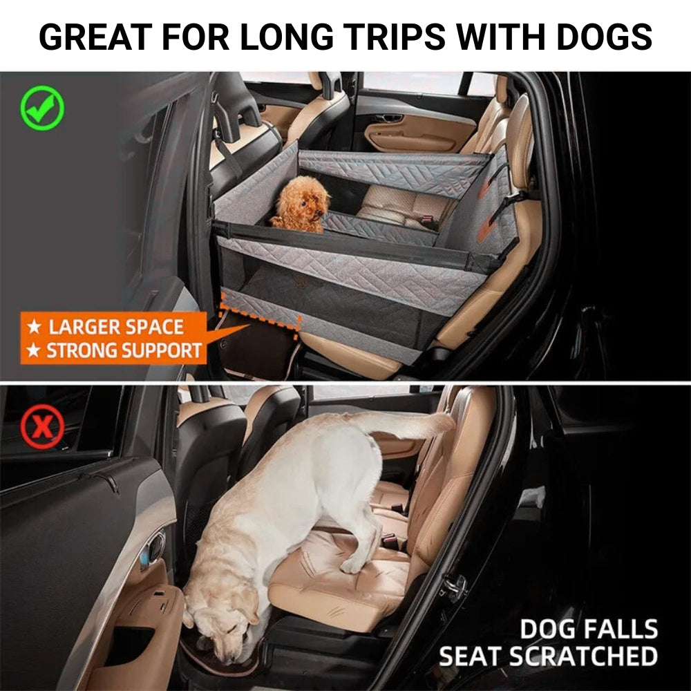 Portable Cats & Dog Seat for Car - Waterproof, Spacious & Secure for Stress-Free Car Rides 9957152555329-1