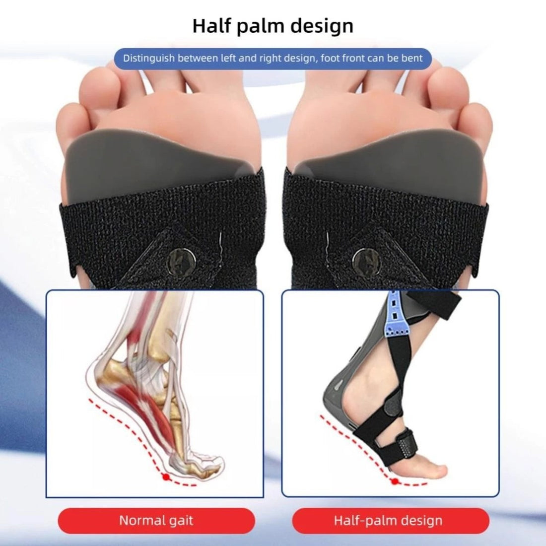 Adjustable AFO Foot Drop Brace – Ankle Orthosis Splint for Walking, Stroke Recovery & Sleeping Foot Support with Shoes 8525489864902-1
