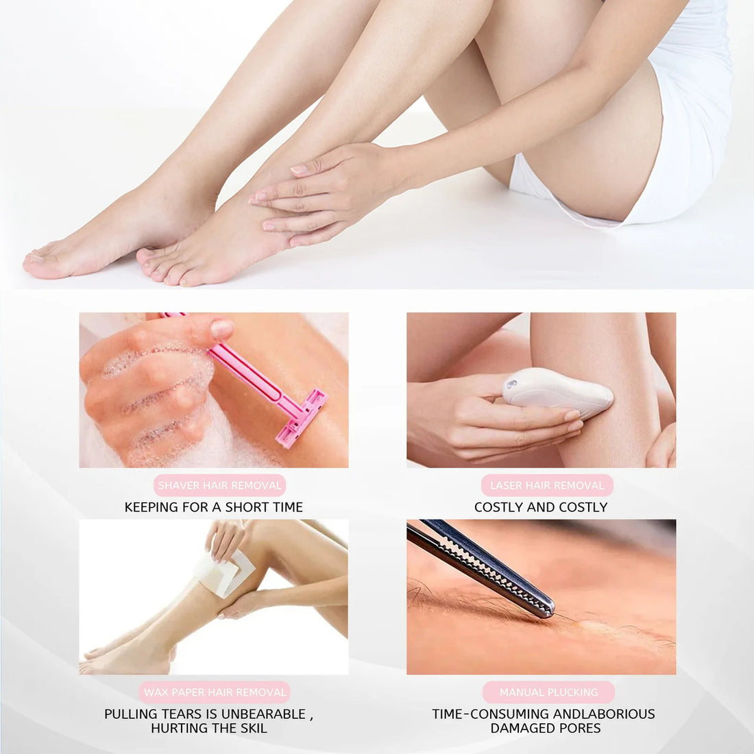 Natural Permanent Hair Removal Spray Gentle Smooth Skin Formula (100ml) 7580712861939-1