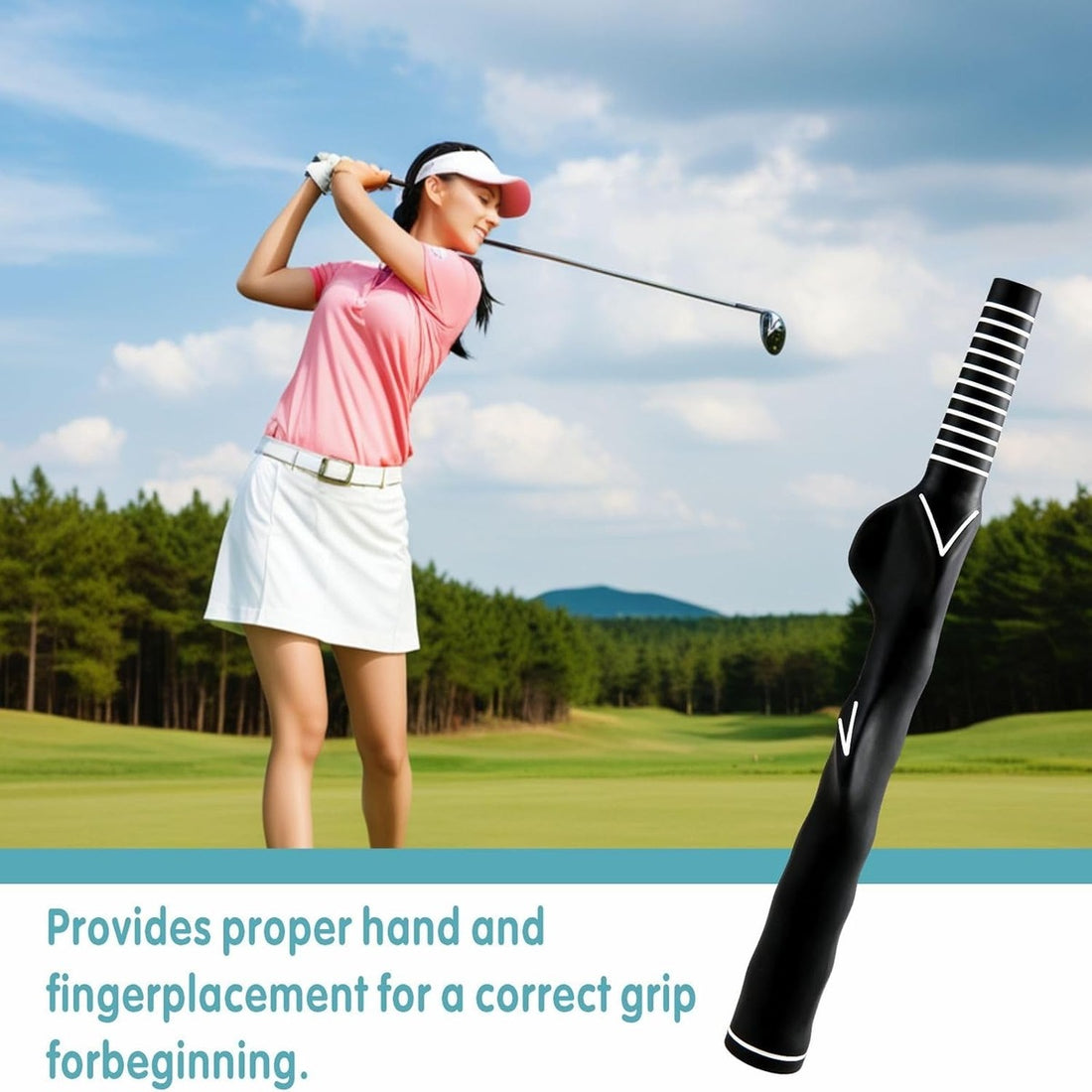 Golf Grip Training Aid - Practice Aid Golf Grip Trainer Accessory 8285131079878-1
