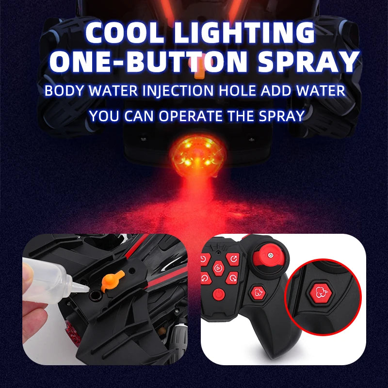 Rc Car Led Light 2.4G Radio Remote Control Cars Sports High Speed Drive Car Rc Watch Gesture F1 Formula Racing Boys Toy Supercar 4Y+