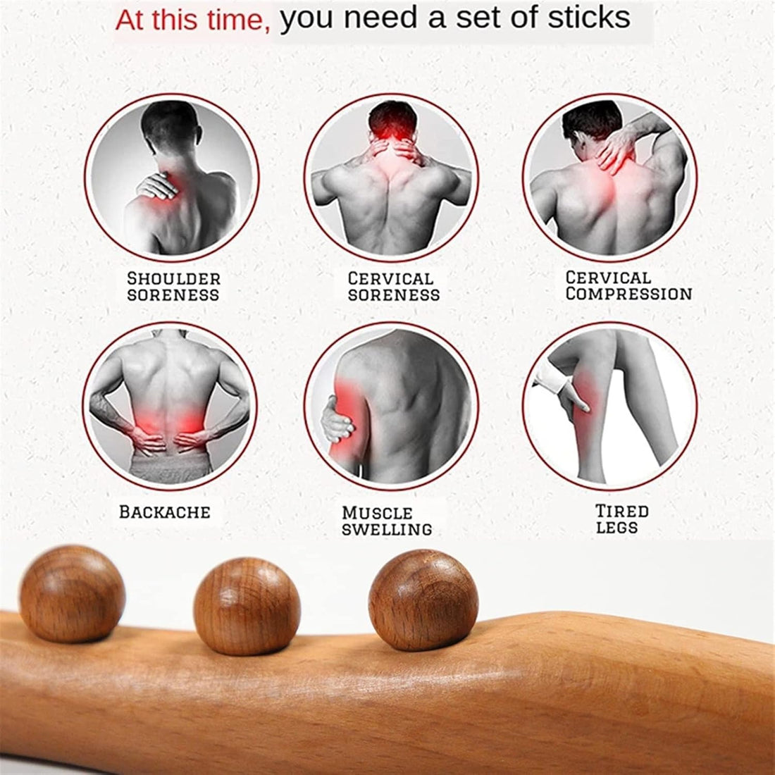 Double Row Wooden Massage Stick with 20 Beads 1005007038377436-al-1