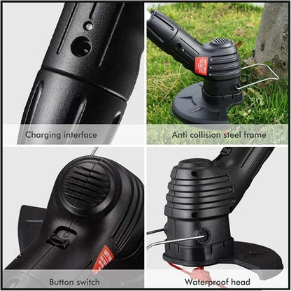 Cordless Grass Trimmer with High-Power Battery - Lightweight Lawn Edger for Easy Yard Maintenance 9912286609729-1