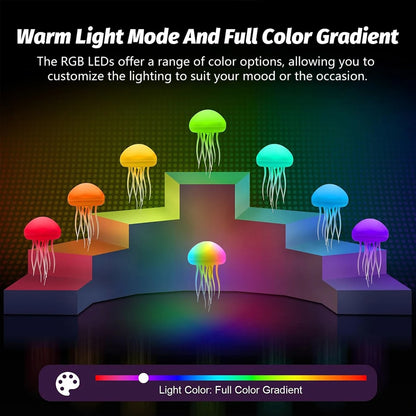 Jellyfish Ambient Lamp Creates Calming Color Shifting Light For Relaxation 8624208314610-1