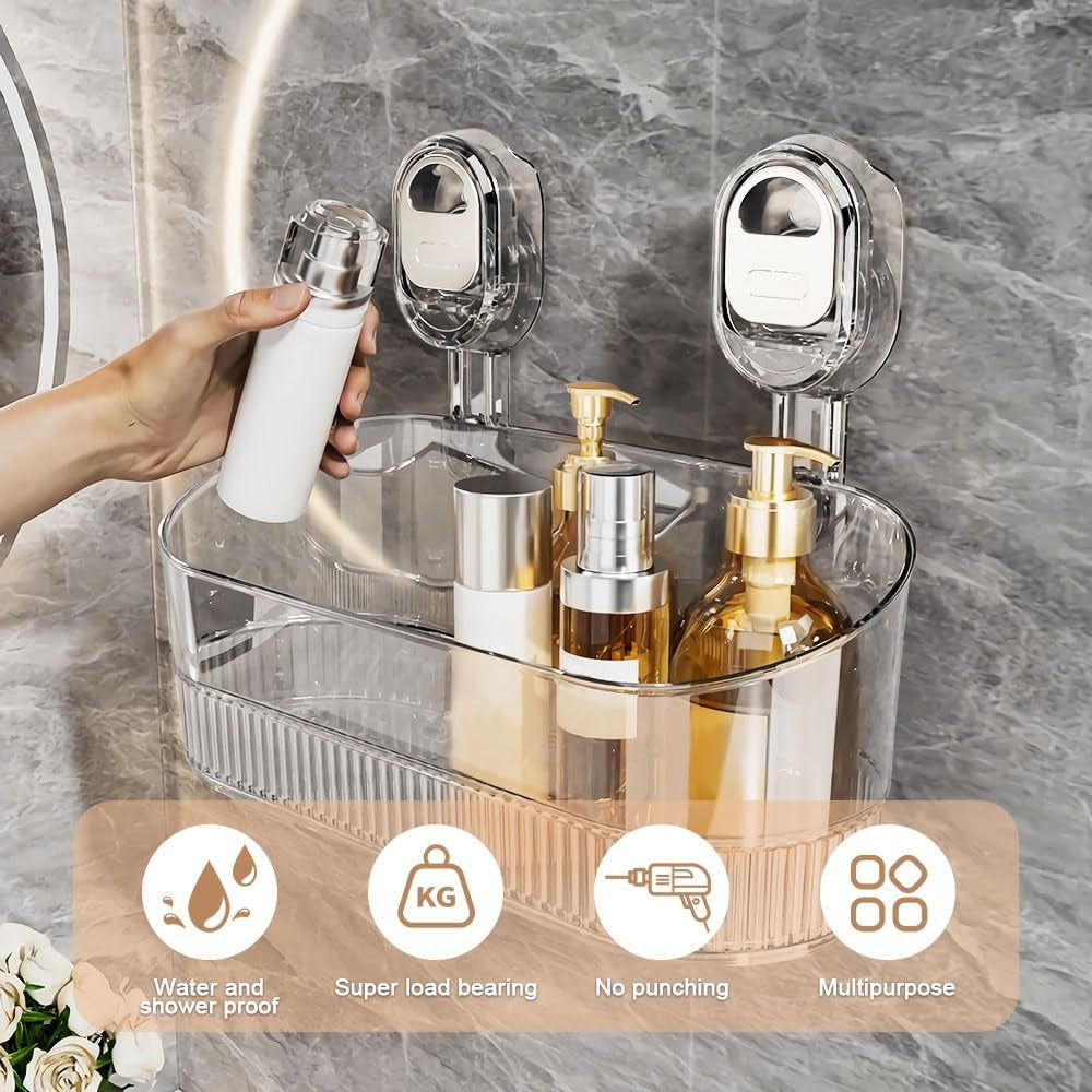 No-Drill Bathroom Suction Storage Box – Large Capacity & Strong Load-Bearing 9684751319342-1