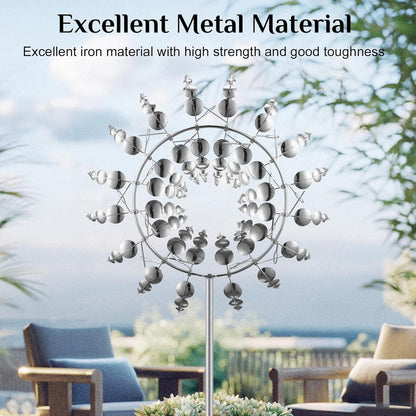 Anti-Rust Kinetic Metal Wind Spinner Windmill for Outdoor Garden Decor & Landscaping 9908747239745-1