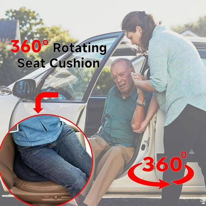 Rotating Seat Cushion - 360° Swivel Car Seat for Adults - Convenient Entry and Exit Car Seat 8290366324934-1