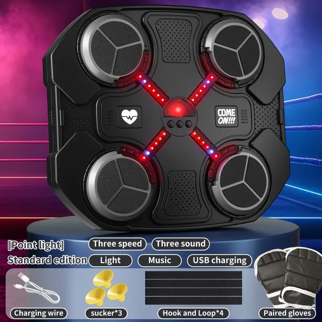 Smart Interactive Musical Boxing Target – Dynamic Training Toy for Kids 9742186152259-1