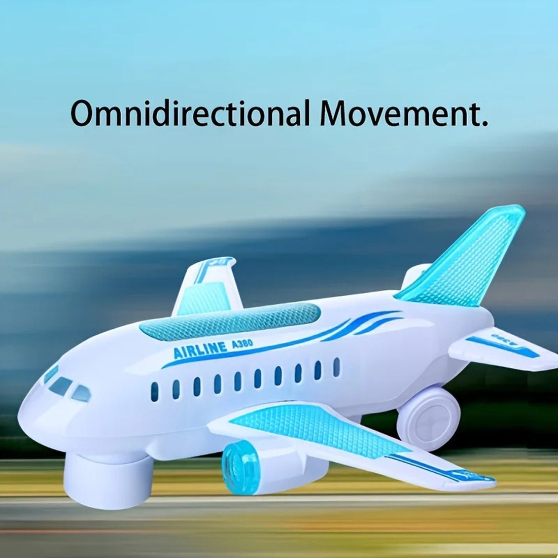 Spinjet – Led Electric Airplane Toy With 360° Rotation & Music 10594106409224-1