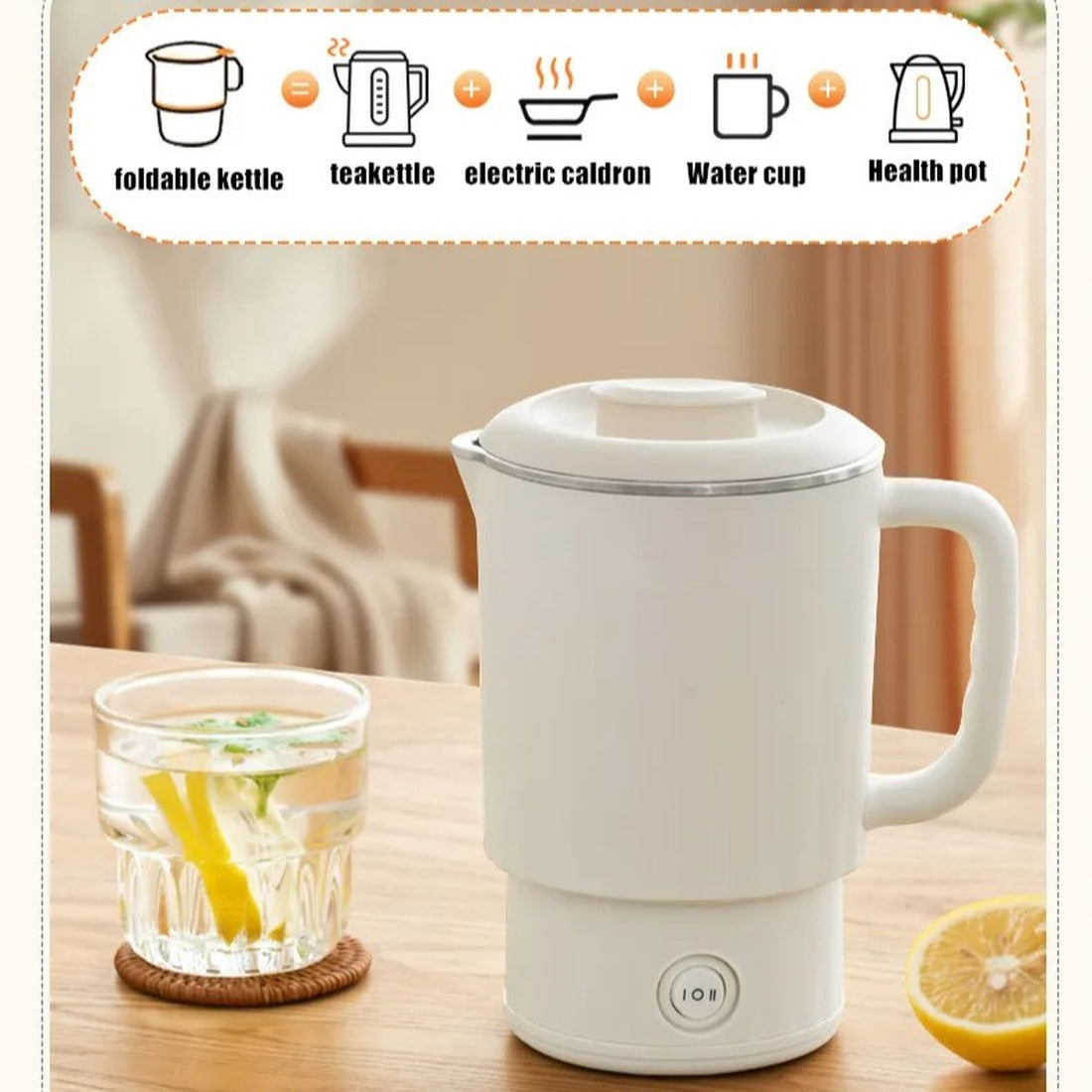 Compact Travel Folding Electric Kettle For Quick Water Boiling 800ml 8671761203338-1