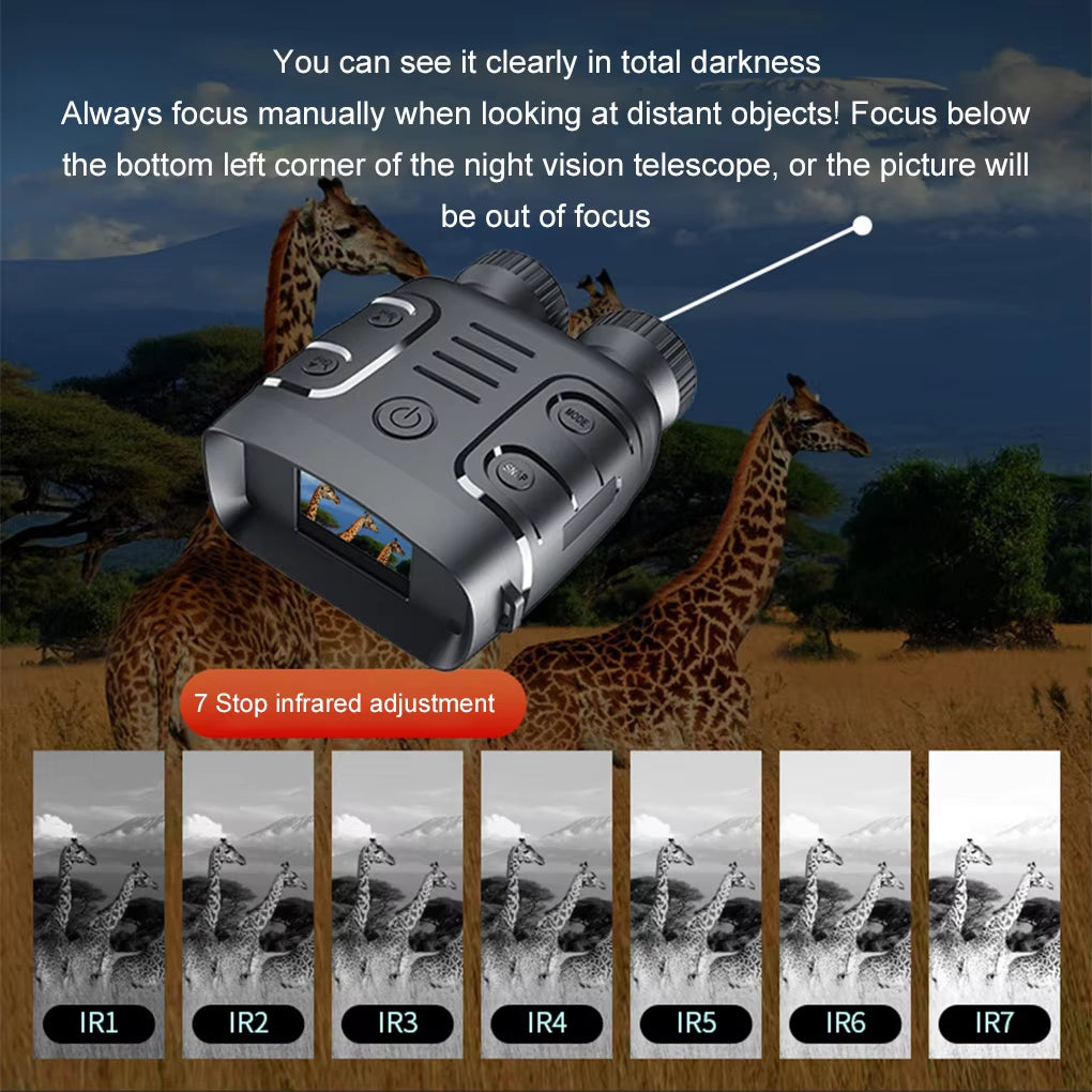 Infrared Night Vision Binoculars Camera - HD 4x Zoom Night Vision Goggles for Total Darkness 9775439315265-1