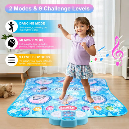Interactive Musical Dance Mat with Game Modes for Kids, Lights, Sounds 15049081684313-1