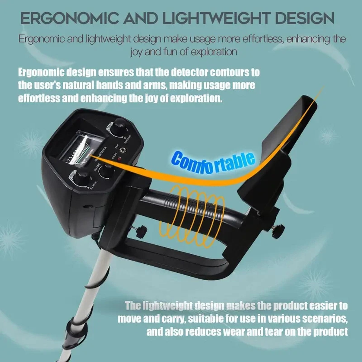 Professional Underground Metal Detector - Accuracy for Gold Detecting & Treasure Hunting 9749348417857-1