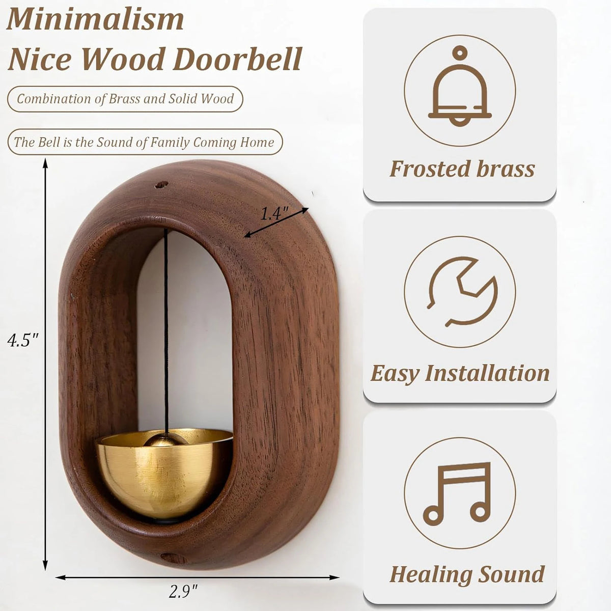 Aura Doorbell – Handmade Wooden Chime SH1751817214987860700